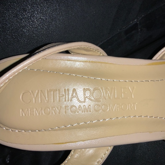 Cynthia Rowley Petula tan Slingback heels Sz 8M  pointed toe - Picture 7 of 7